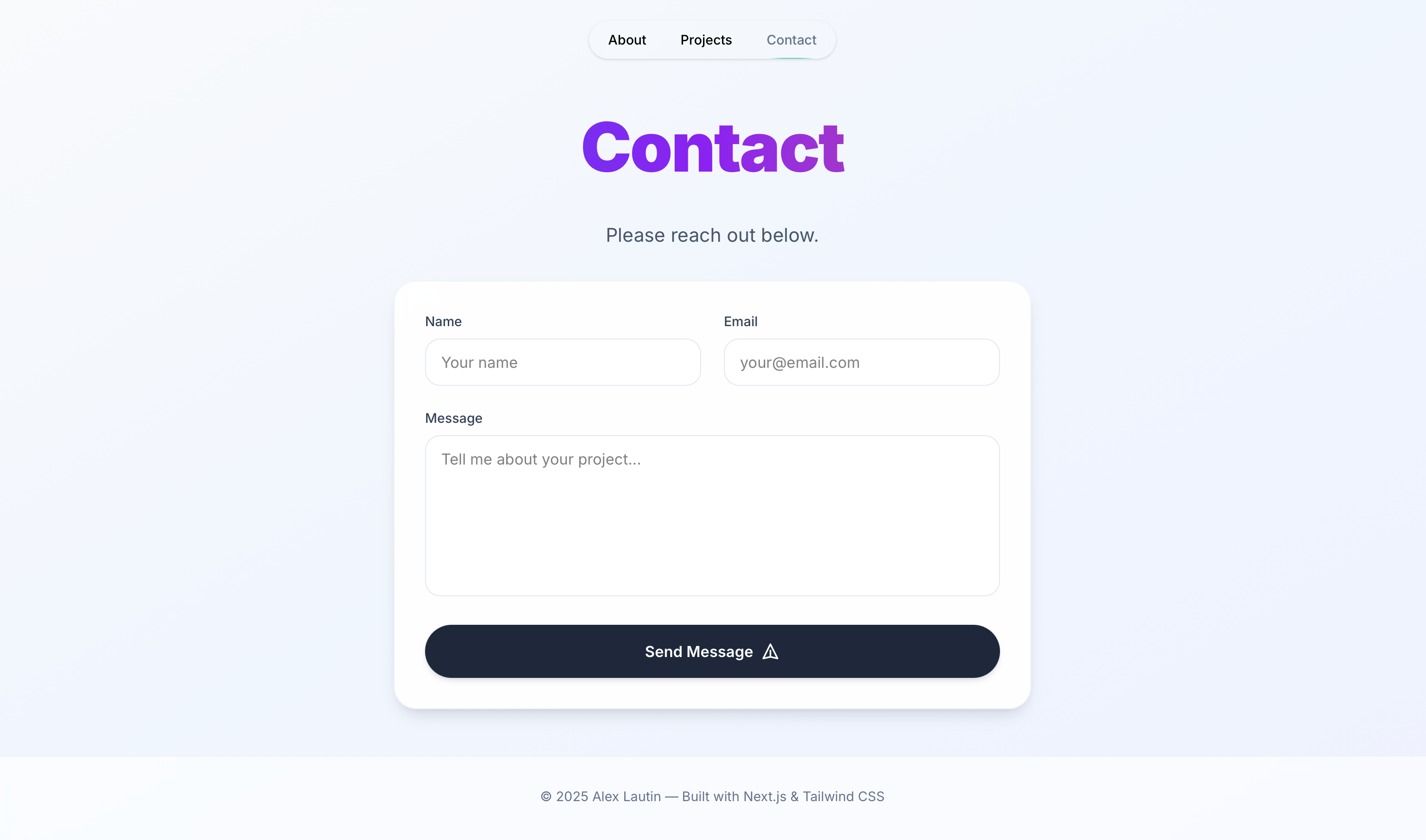 Personal Website screenshot 3